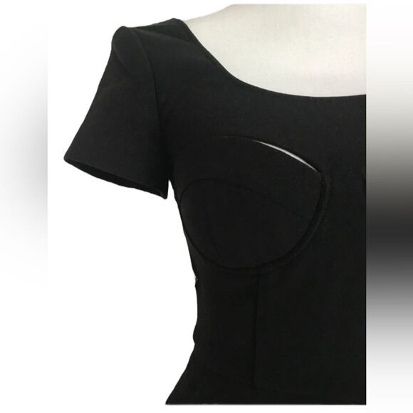 NWOT Nasty Gal Rhapsody Cut Out Black Jumpsuit size Small - Picture 6 of 8